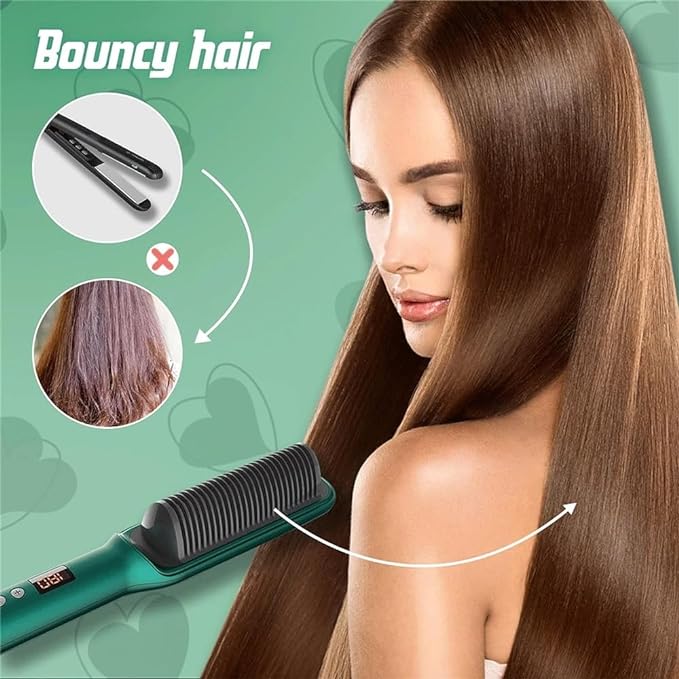 Hair Straightener Comb – Fast Heating, Gentle Styling & Frizz Control